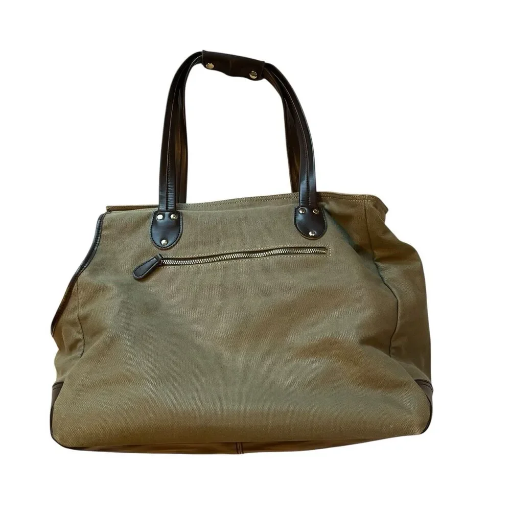 Django Dachshund Dog Carrier Bag Waxed Canvas Olive Size Medium